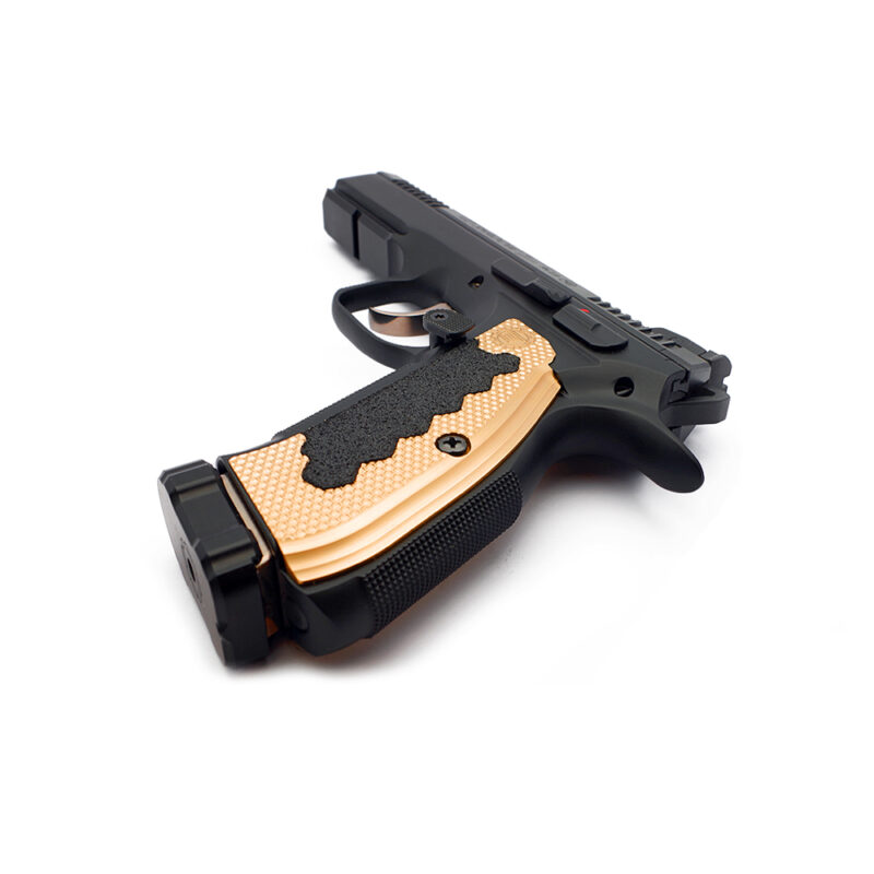 Eemann Tech Brass Long Grips for CZ 75, CZ 75 TS, CZ Shadow 2