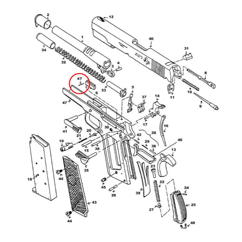 Eemann Tech Ejector Pin for 1911 & 2011