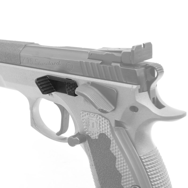 Eemann Tech Slide Stop with Thumb Rest for CZ 75 Tactical Sport Black