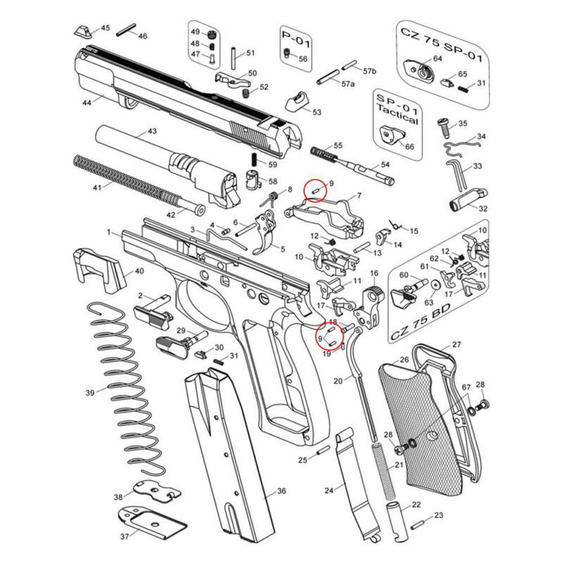 Eemann Tech Hammer Strut Pin for CZ - Image 5